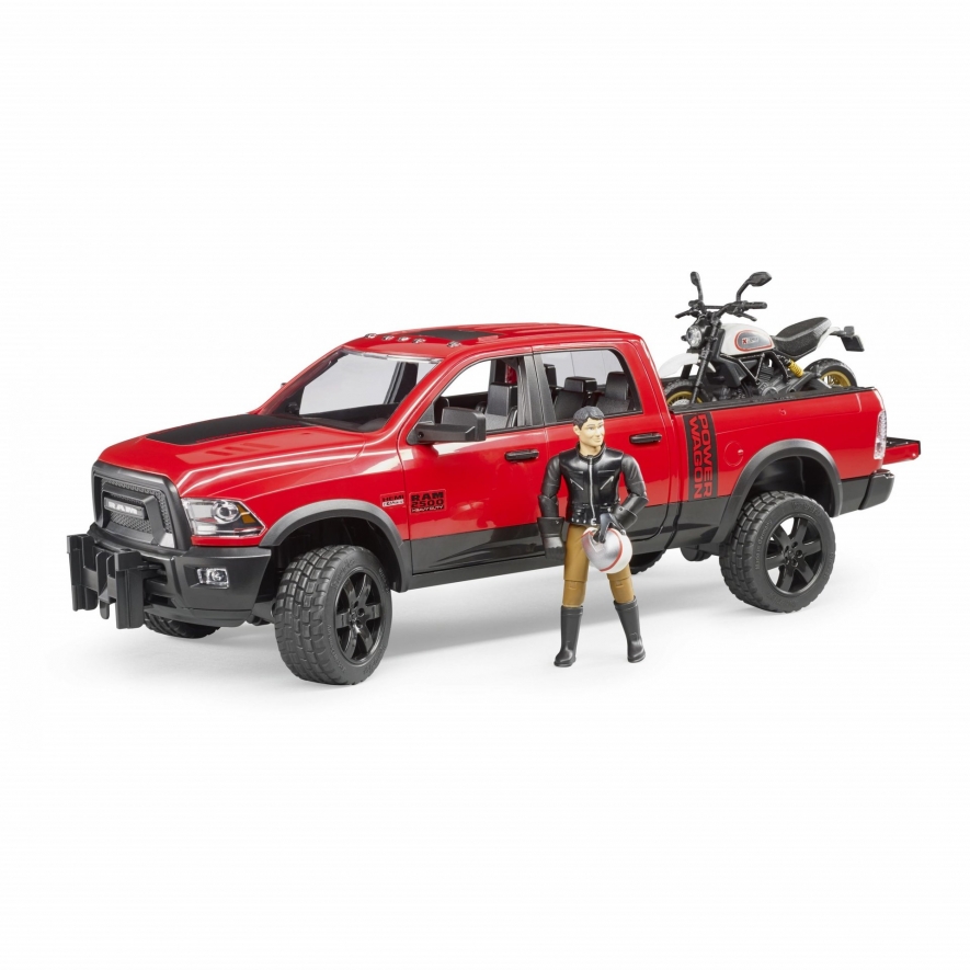 Bruder Carrinha RAM 2500 Power Wagon com Ducati Desert Sled